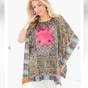 Chico’s Chloe Colorful Poncho